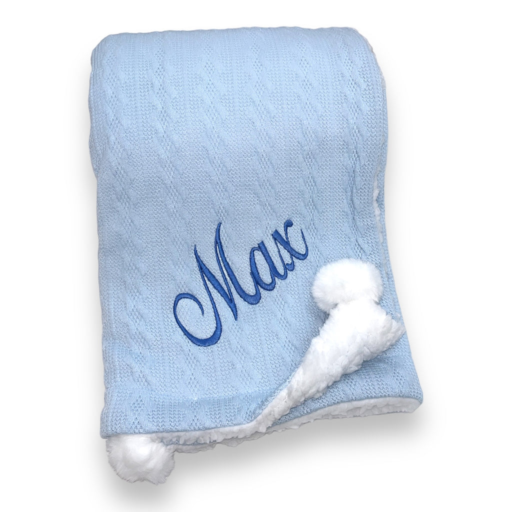 Luxury Cable Knit Baby Blanket
