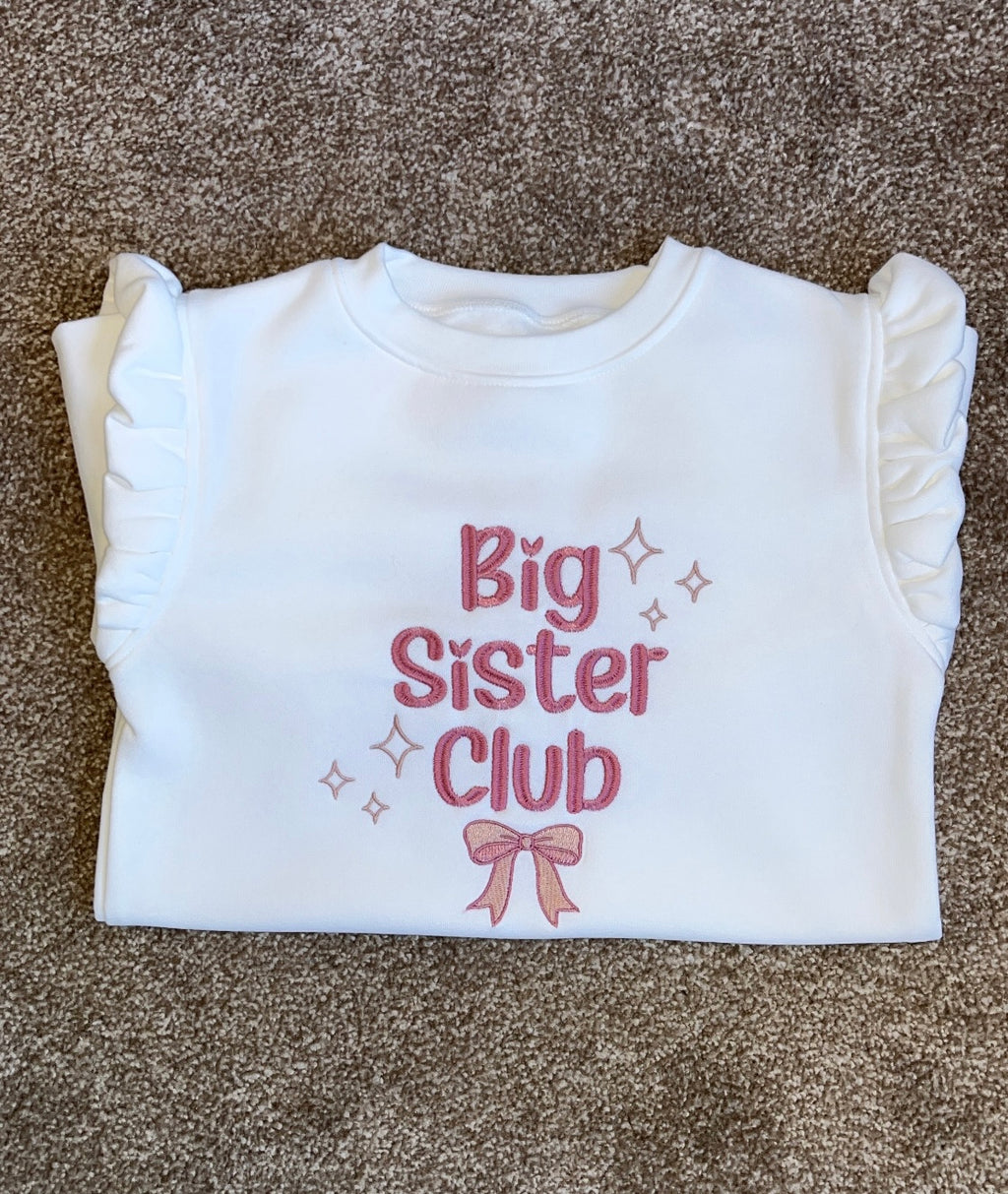Big Sister Club Bow Sweatshirt