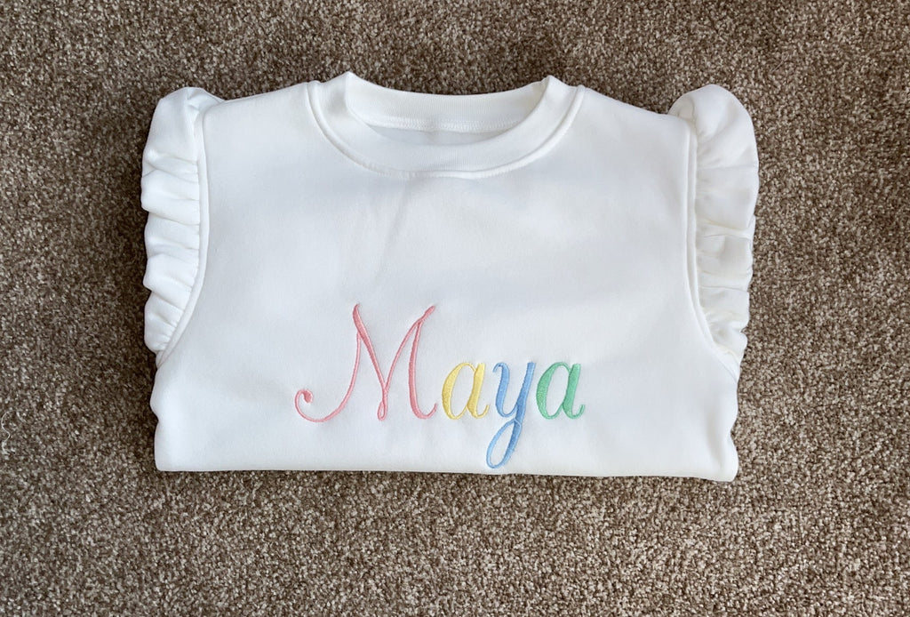 Rainbow Frill Sweatshirt