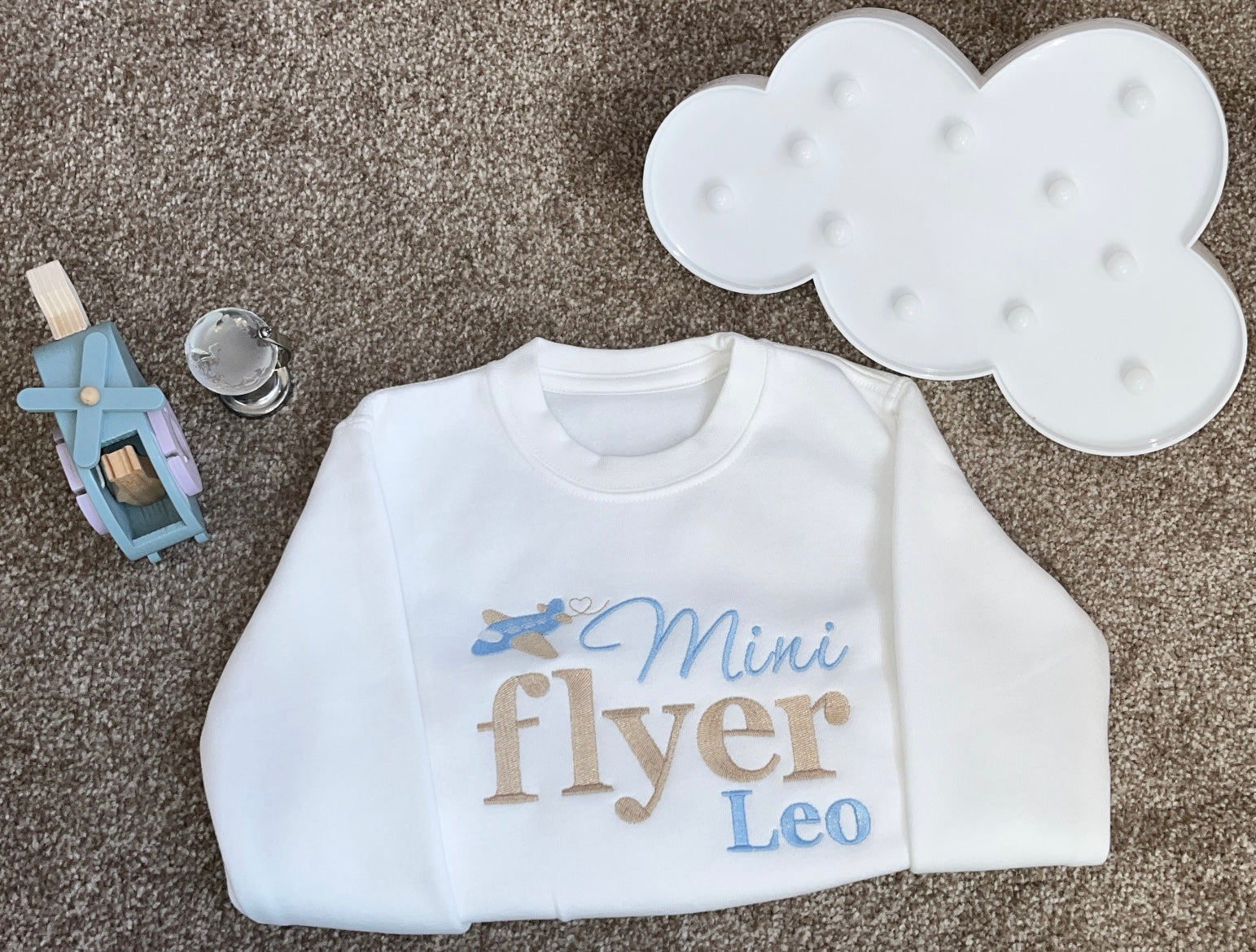 Mini Flyer - Bold Text Jet Travel Top