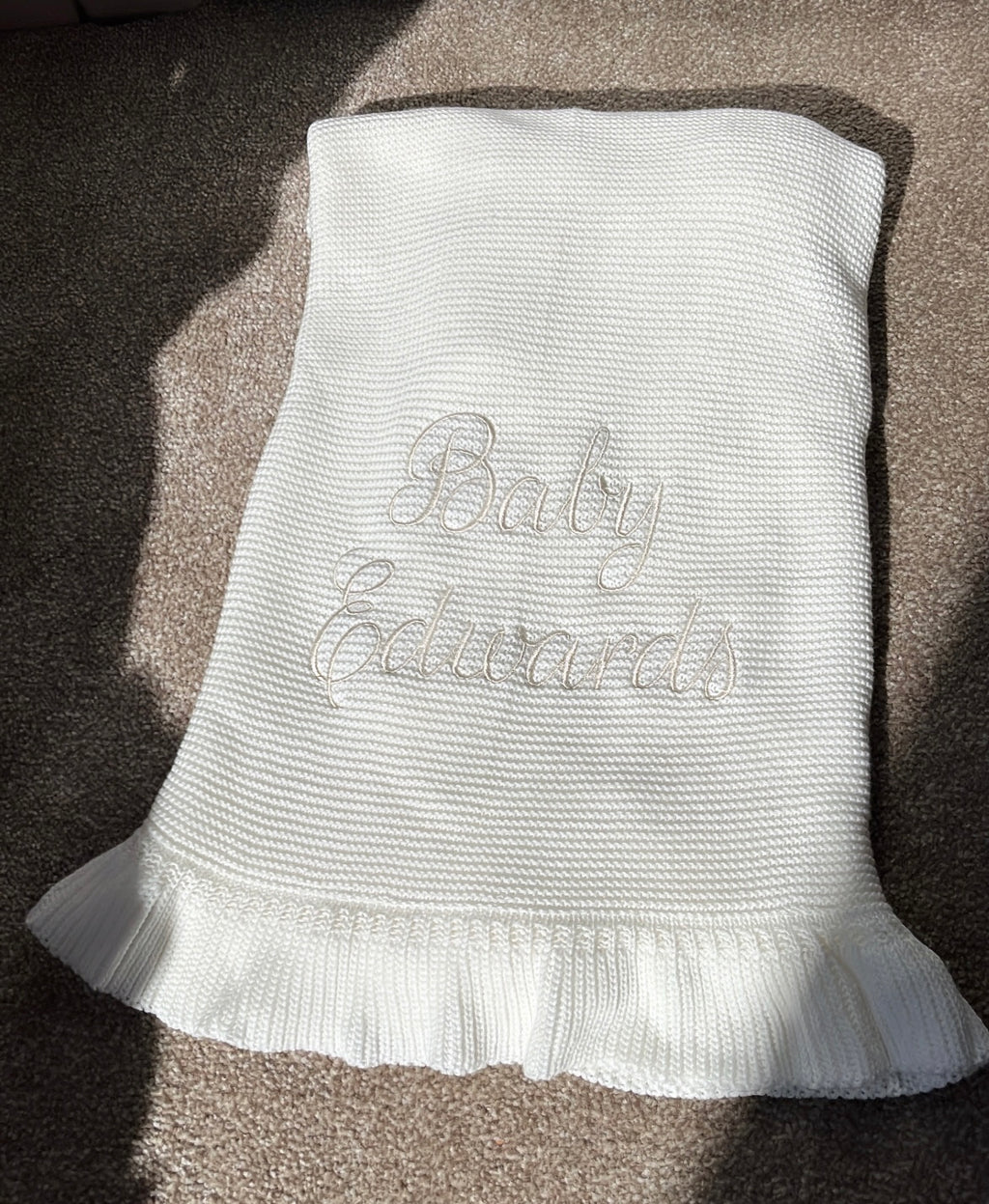 Ruffle Trim Blanket
