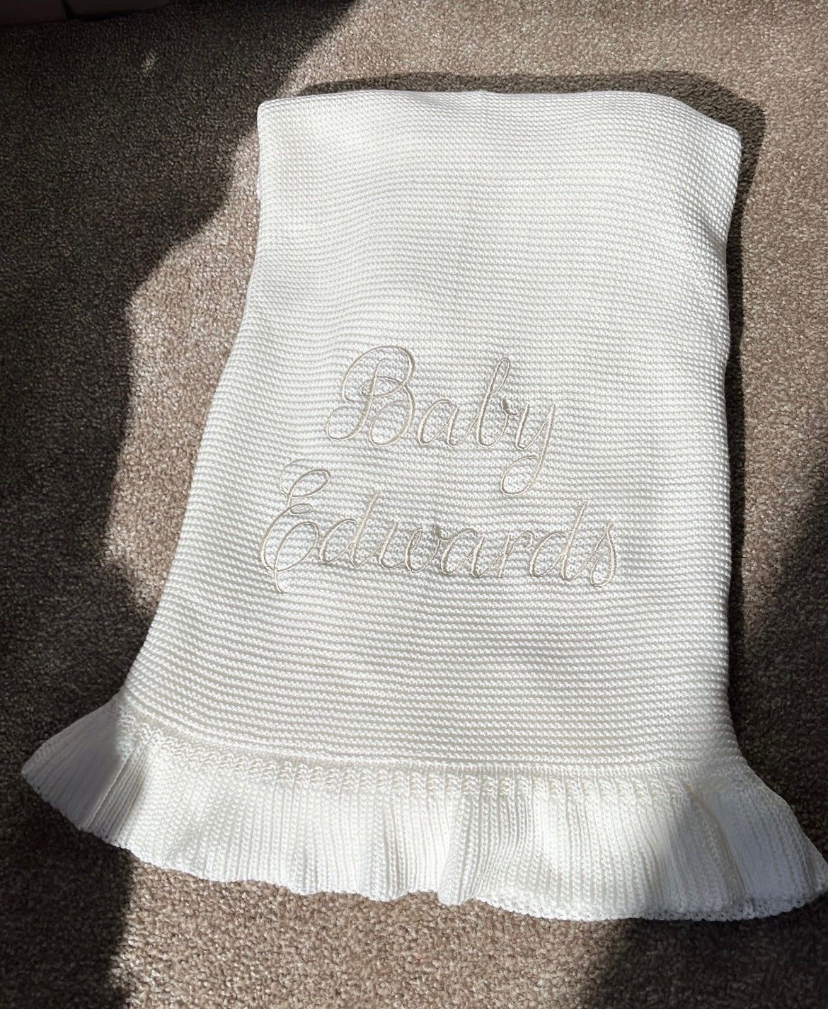 Ruffle Trim Blanket