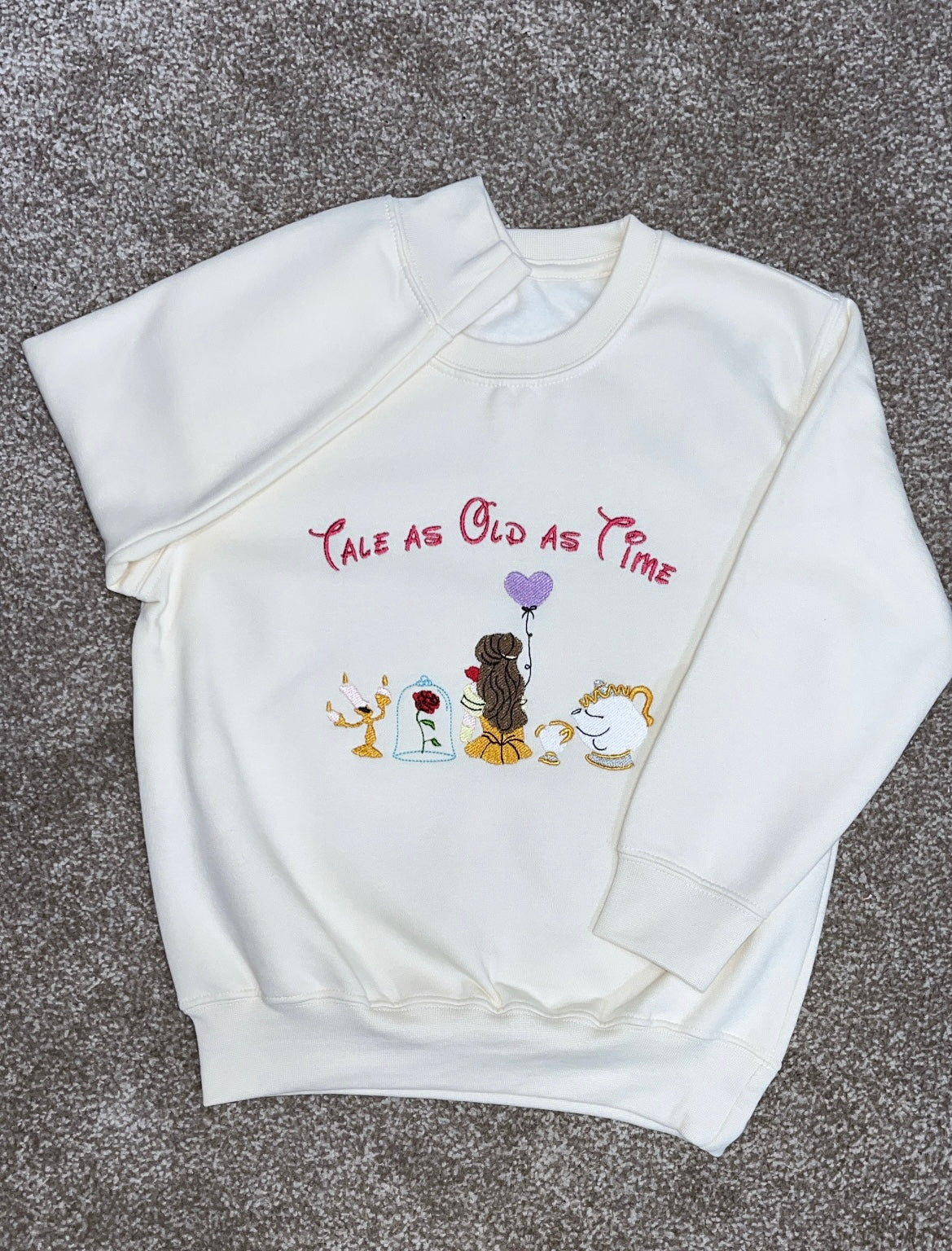 Tale As Old As Time - Embroidered Sweatshirt