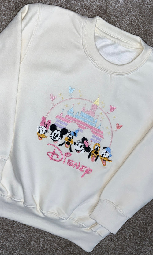 Disney Trip Embroidered Sweatshirt