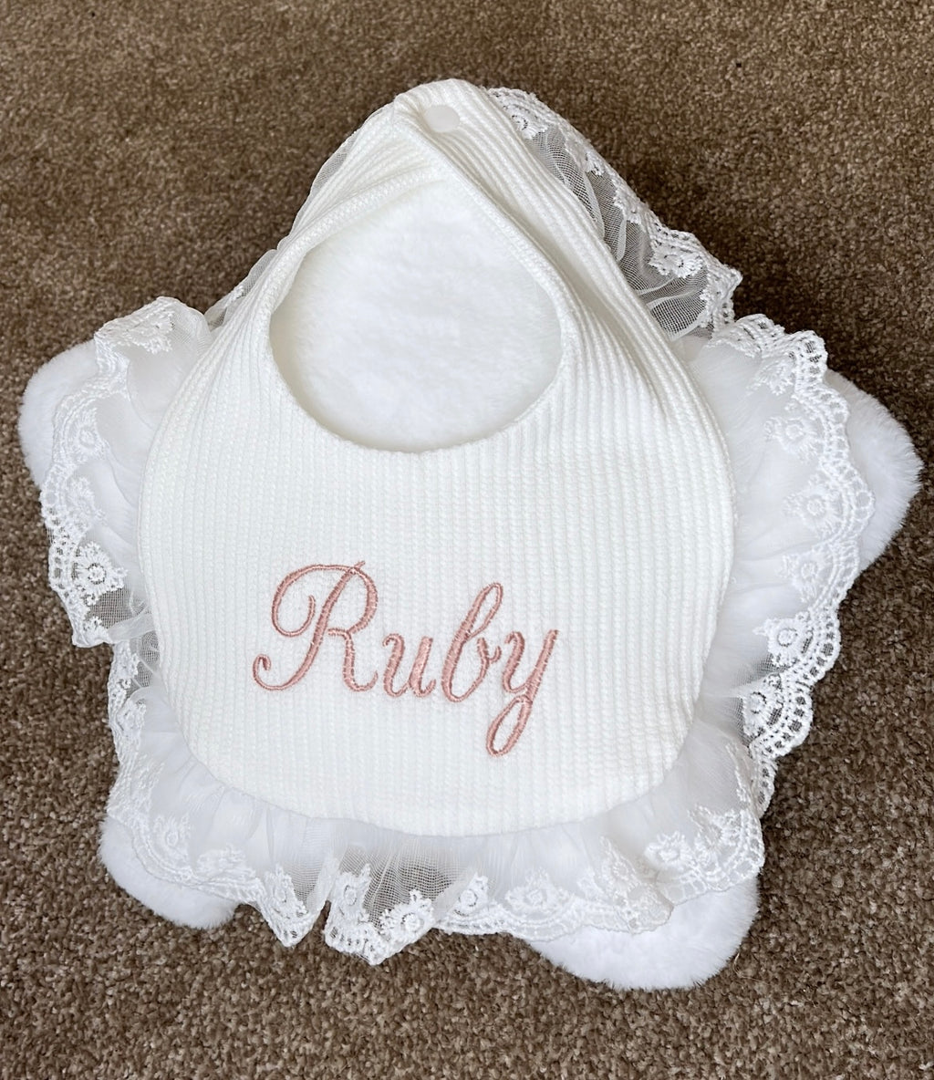 Lace Trim Bib