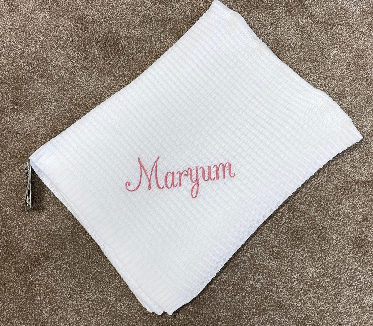 Cosy Waffle Knit Baby Blanket