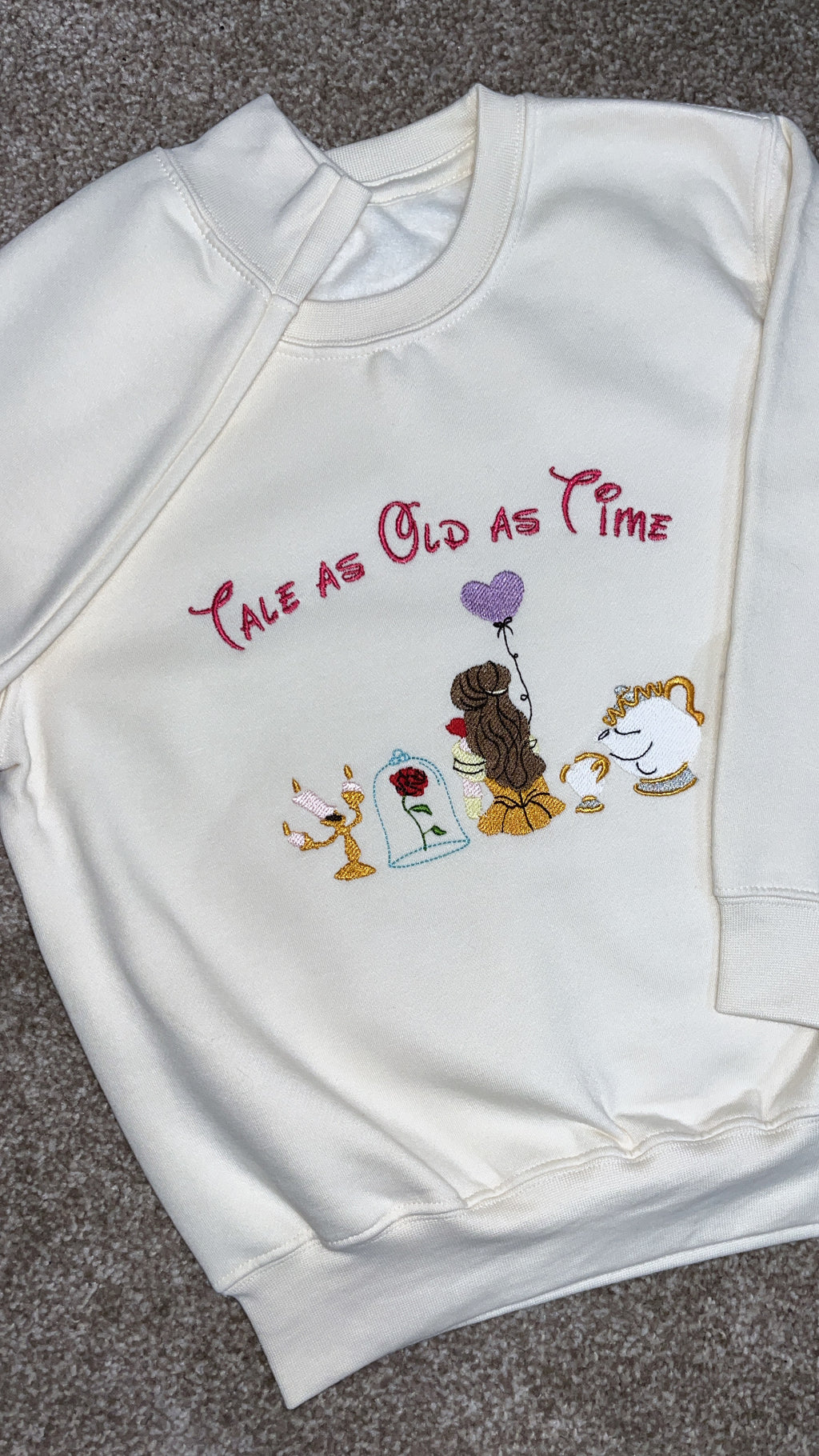 Tale As Old As Time - Embroidered Sweatshirt
