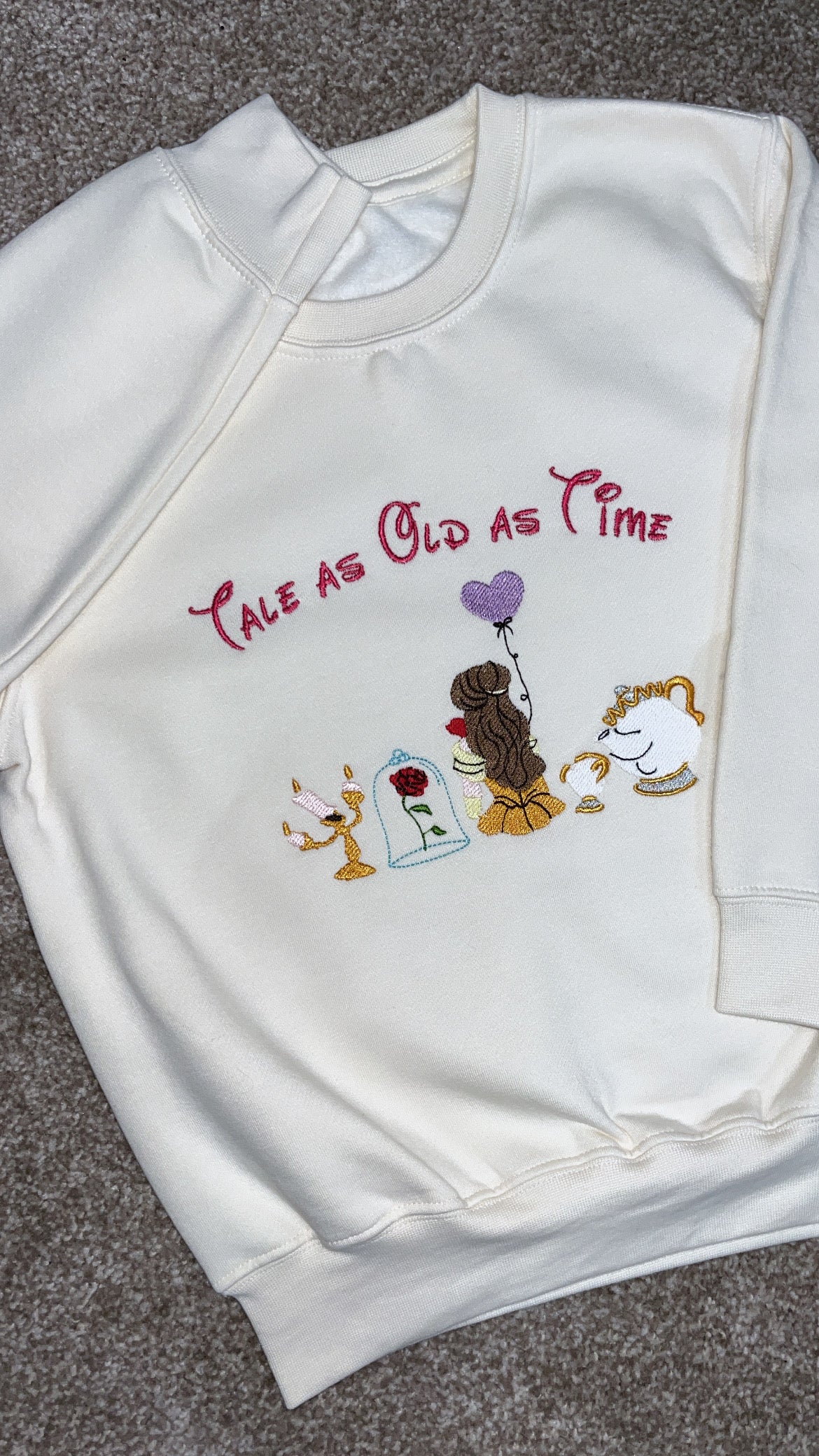 Tale As Old As Time - Embroidered Sweatshirt