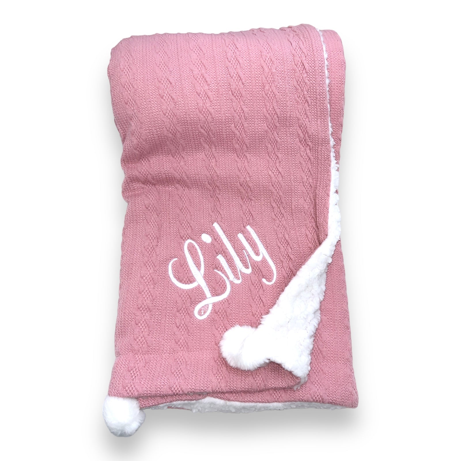 Luxury Cable Knit Baby Blanket