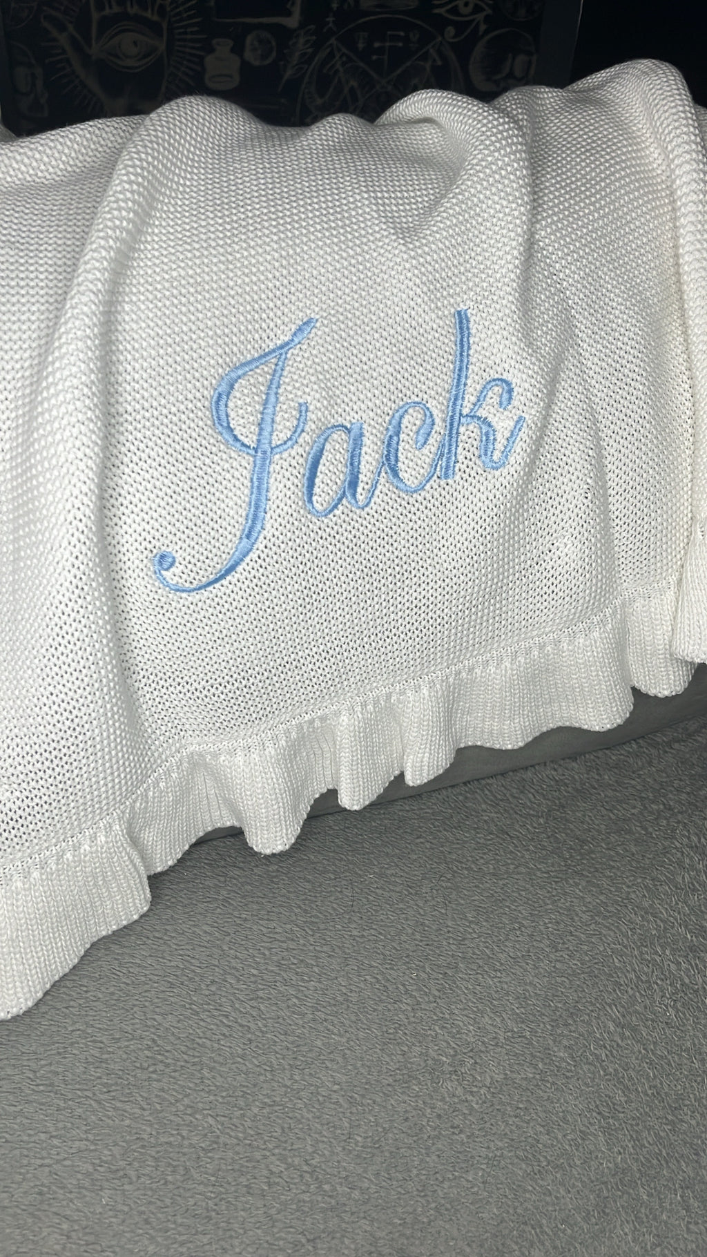 Ruffle Trim Blanket