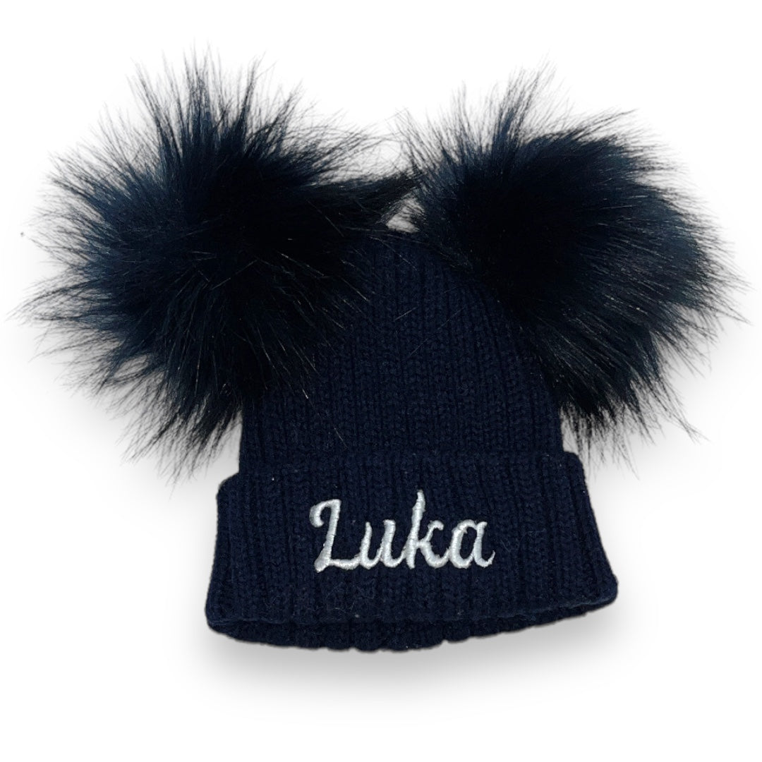 Double Pom Hat