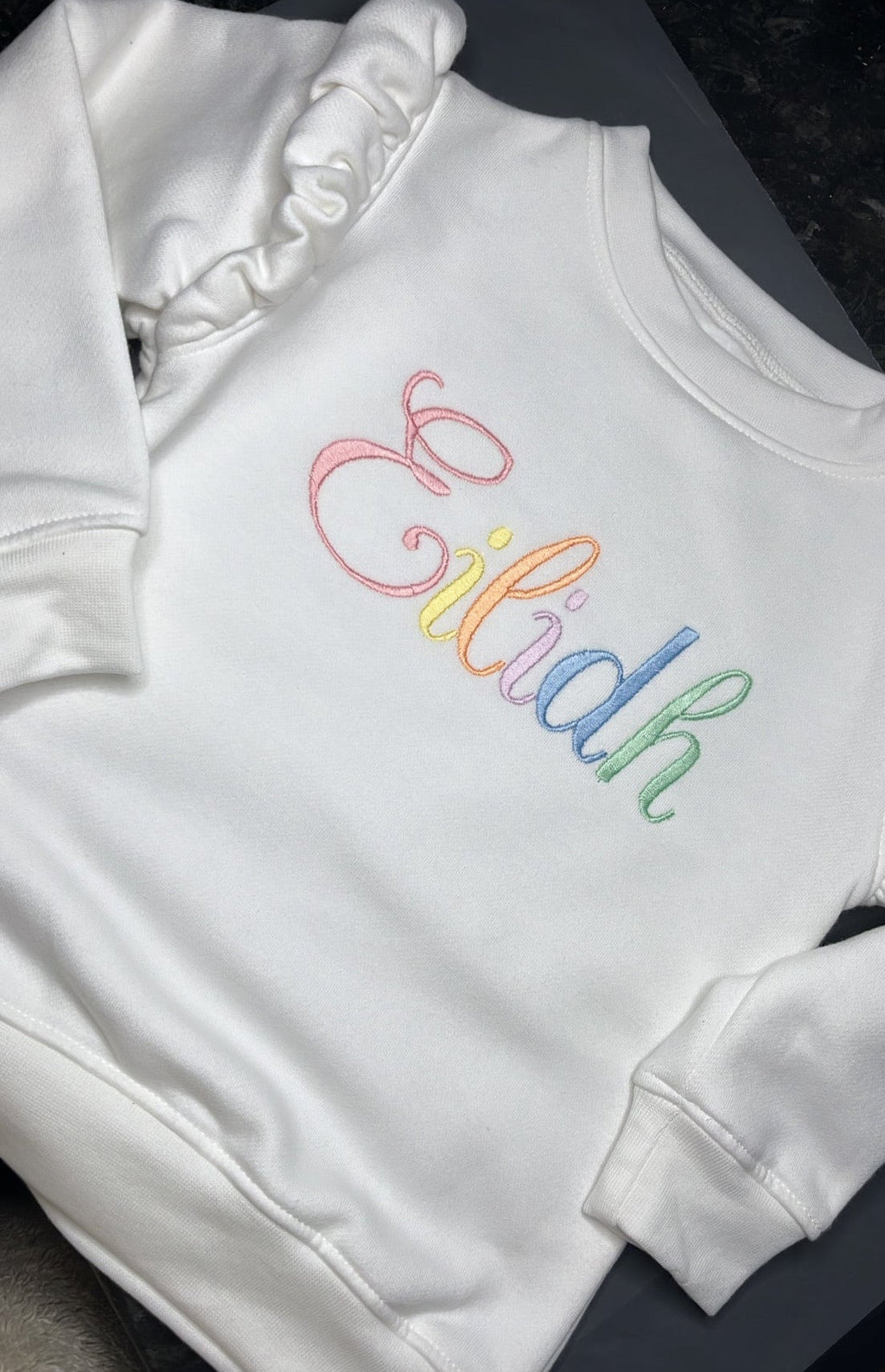 Rainbow Frill Sweatshirt