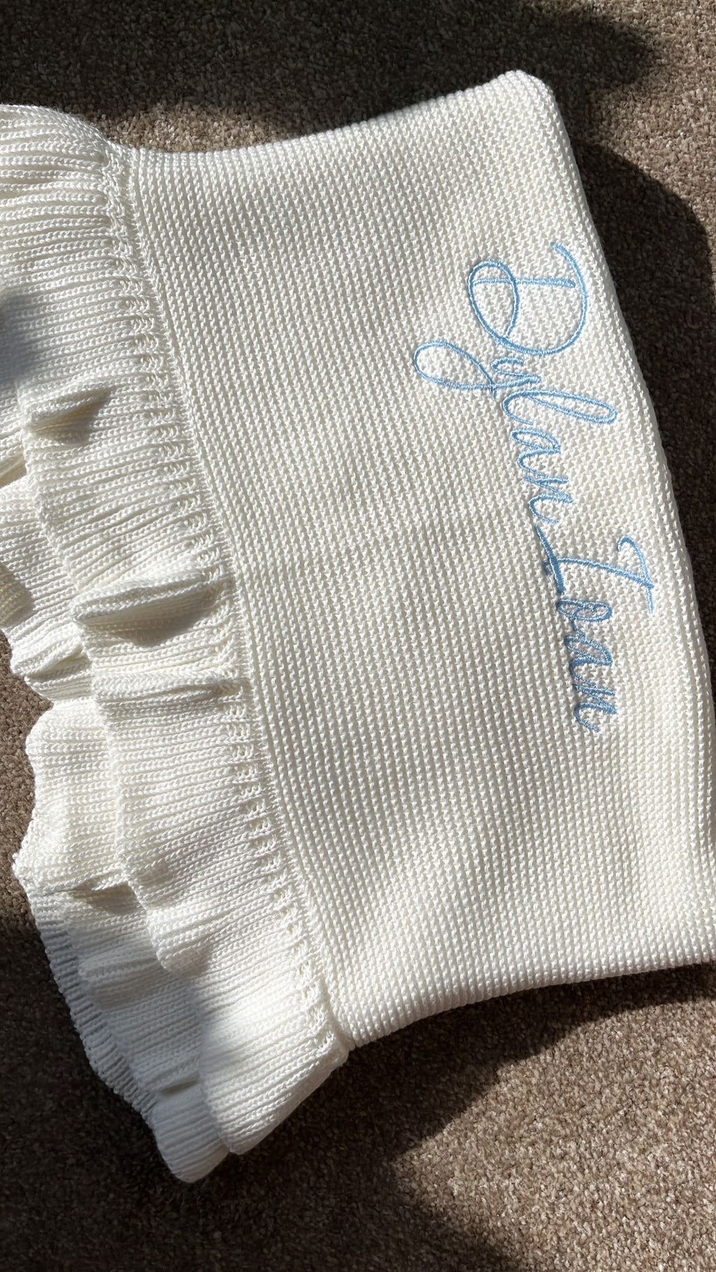Ruffle Trim Blanket