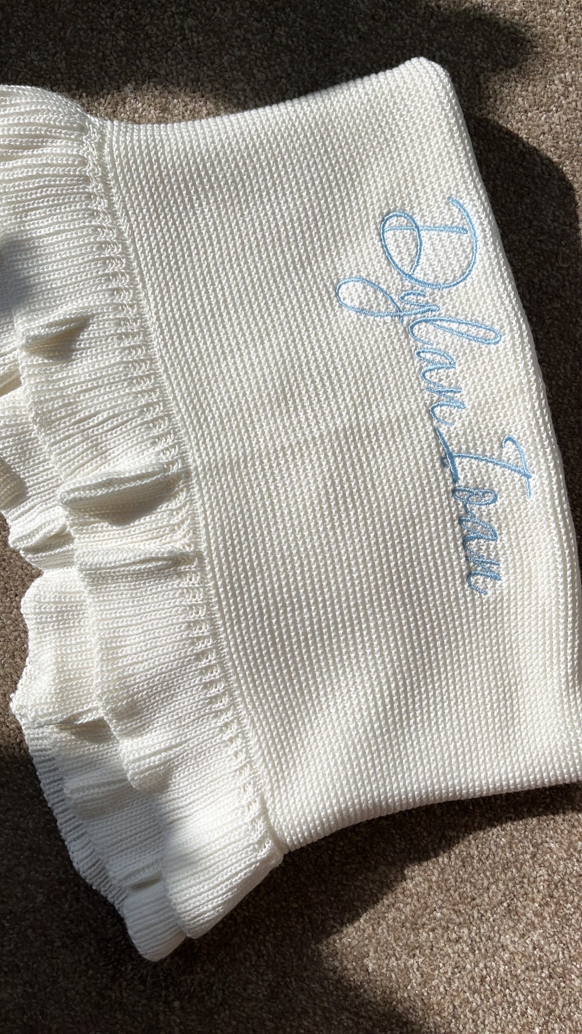 Ruffle Trim Blanket