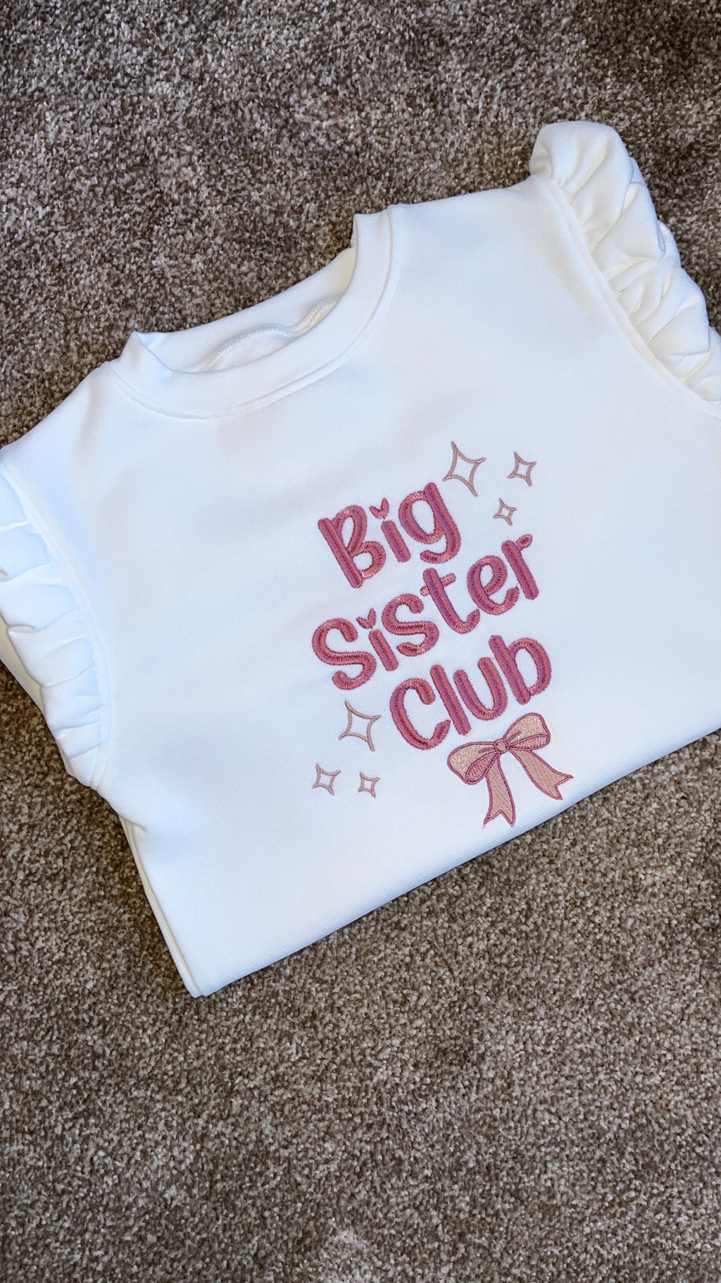 Big Sister Club Bow Sweatshirt
