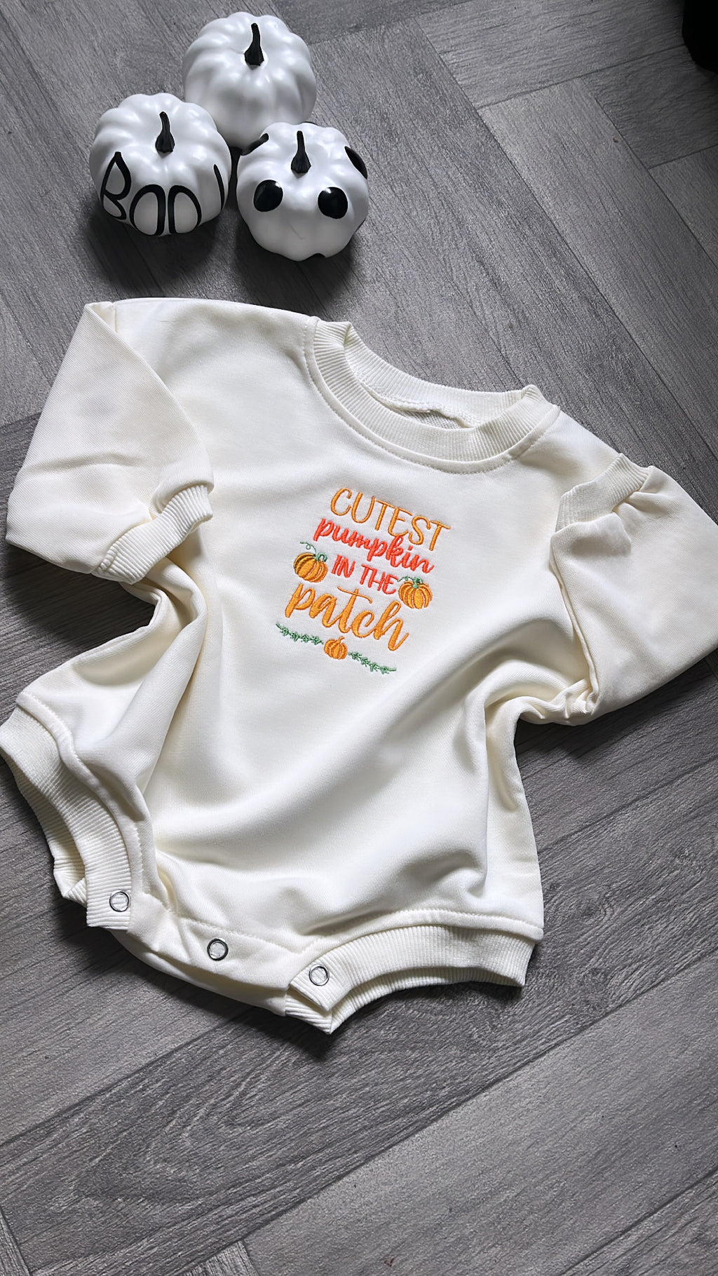 Babys Pumpkin Patch Romper