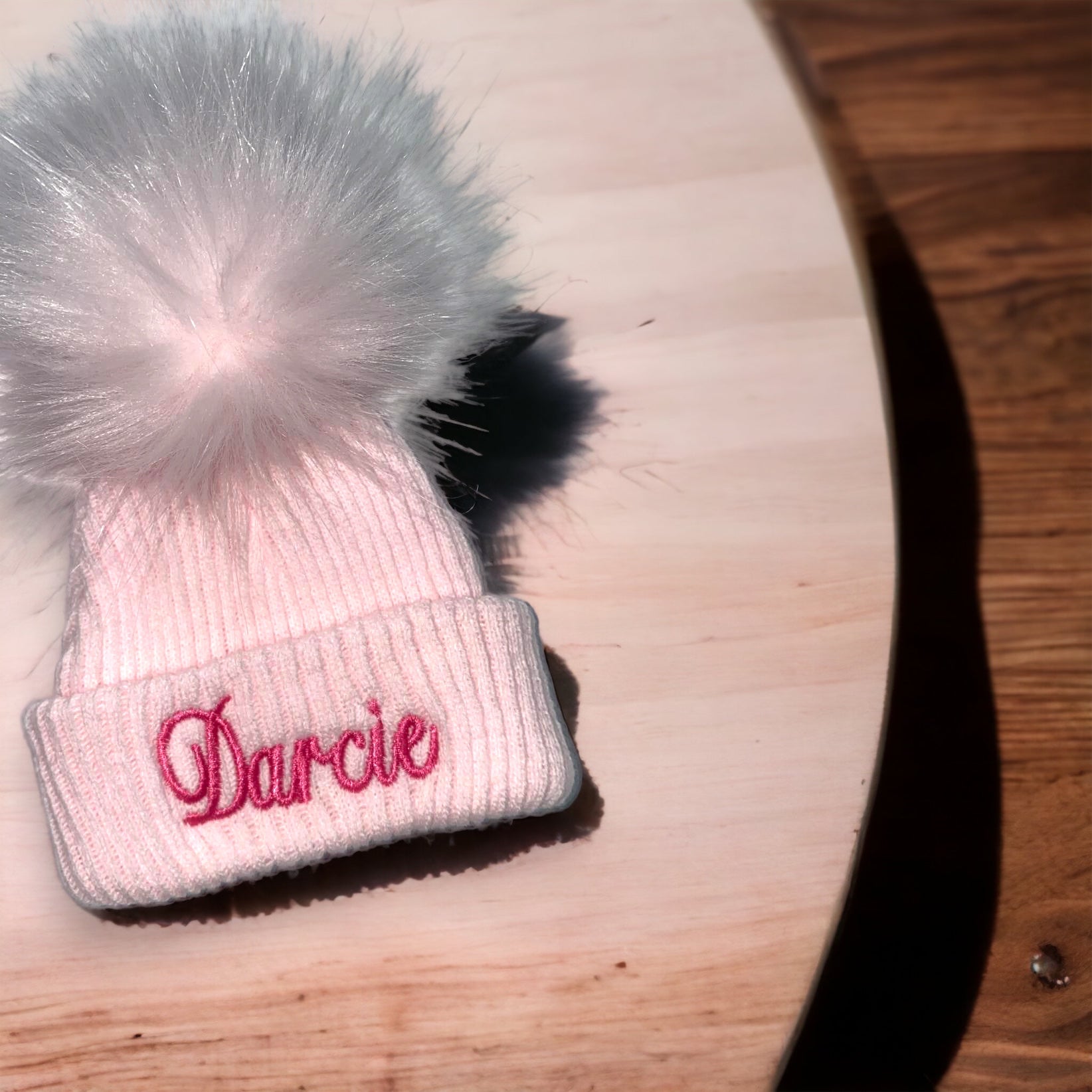Ribbed Pom Hat