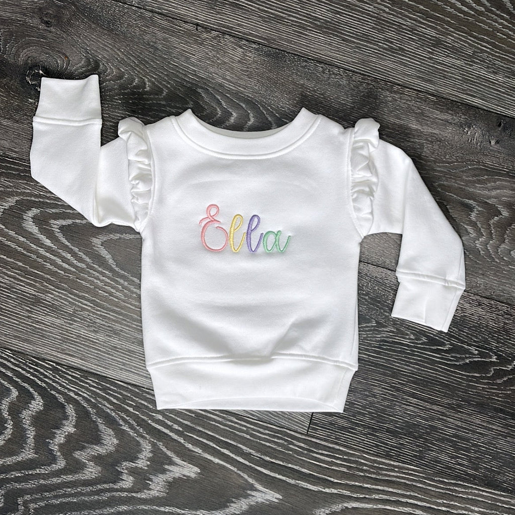 Rainbow Frill Sweatshirt
