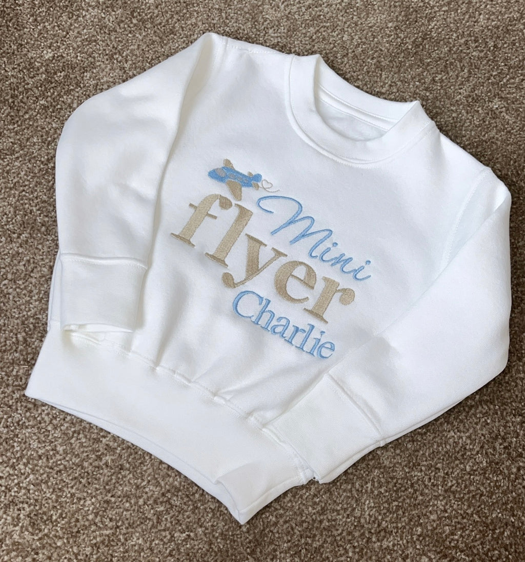 Mini Flyer - Bold Text Jet Travel Top