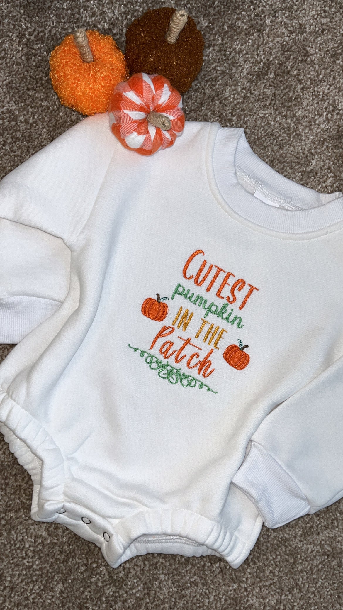 Babys Pumpkin Patch Romper