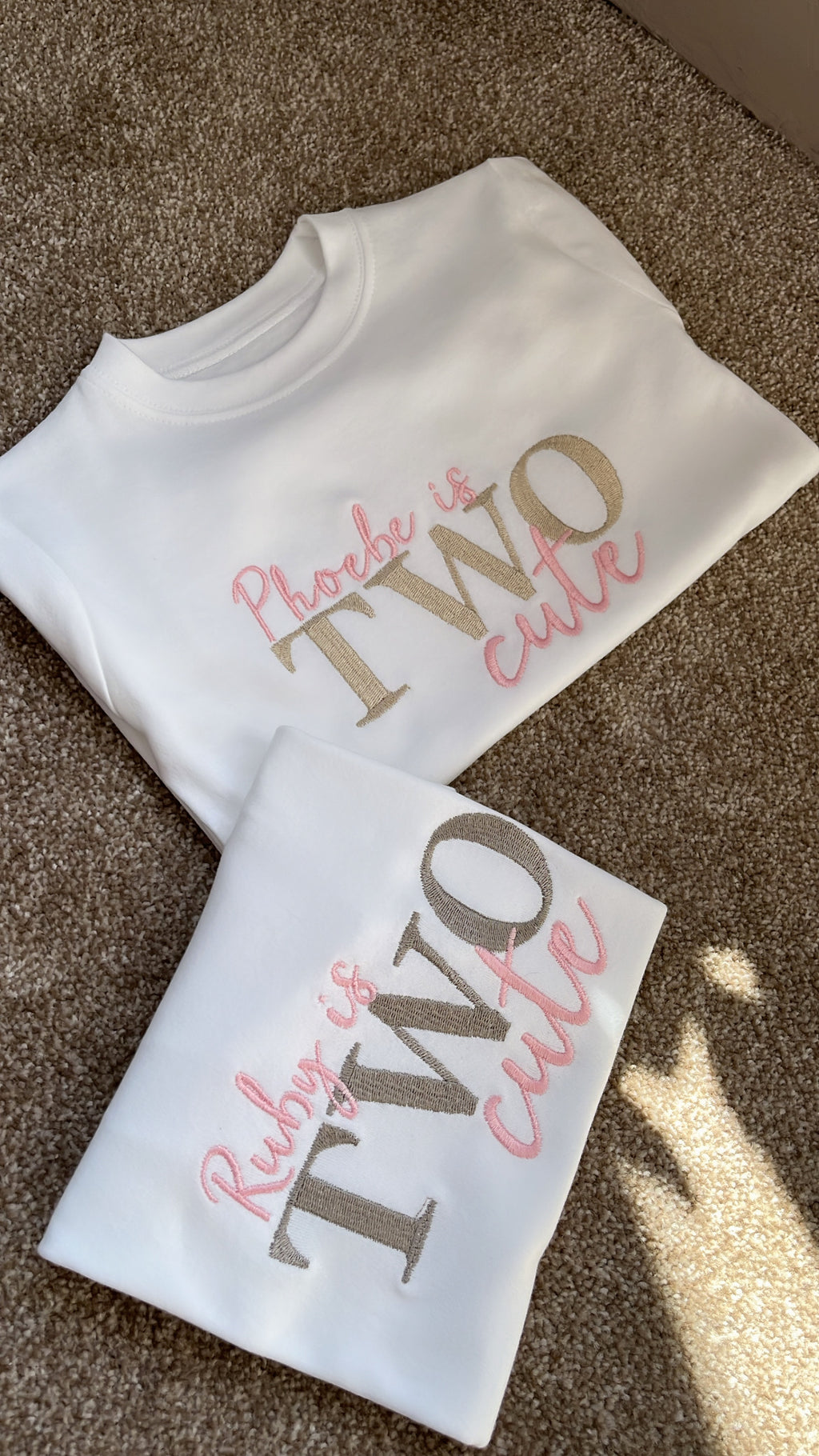 Two Cute - Birthday T-Shirt