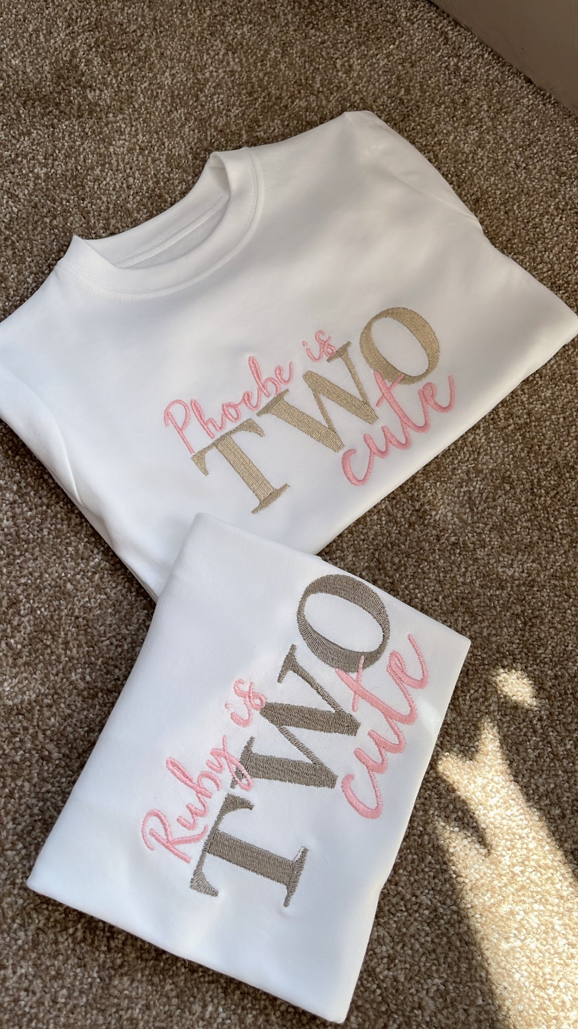 Two Cute - Birthday T-Shirt
