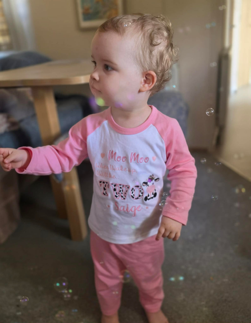 Moo Moo I’m TWO Birthday Pyjamas Set