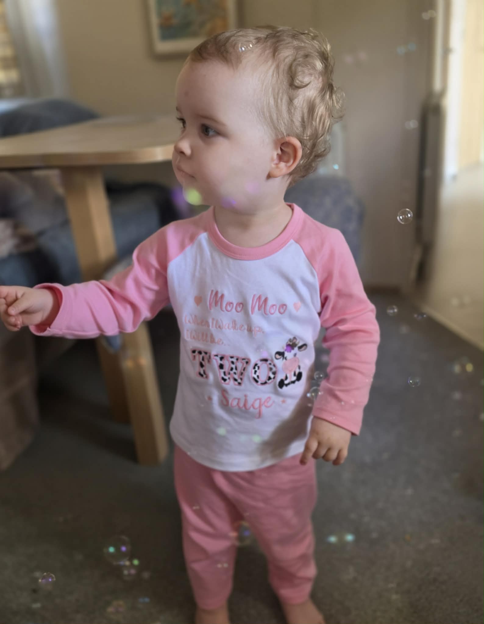 Moo Moo I’m TWO Birthday Pyjamas Set