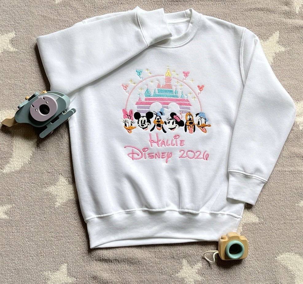 Disney Trip Embroidered Sweatshirt