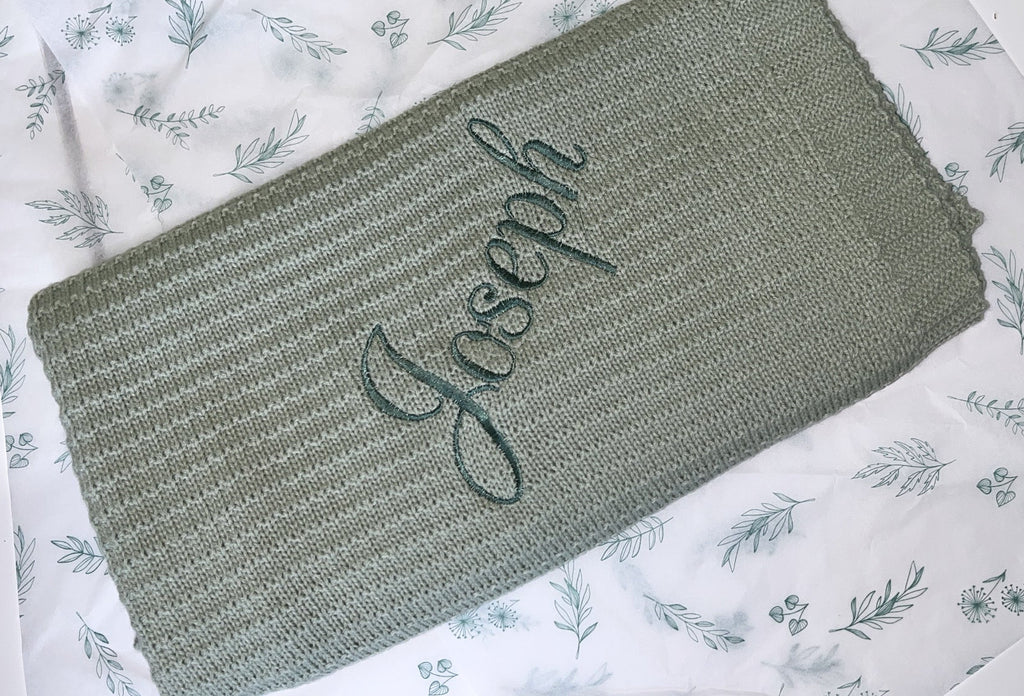 Cosy Waffle Knit Baby Blanket