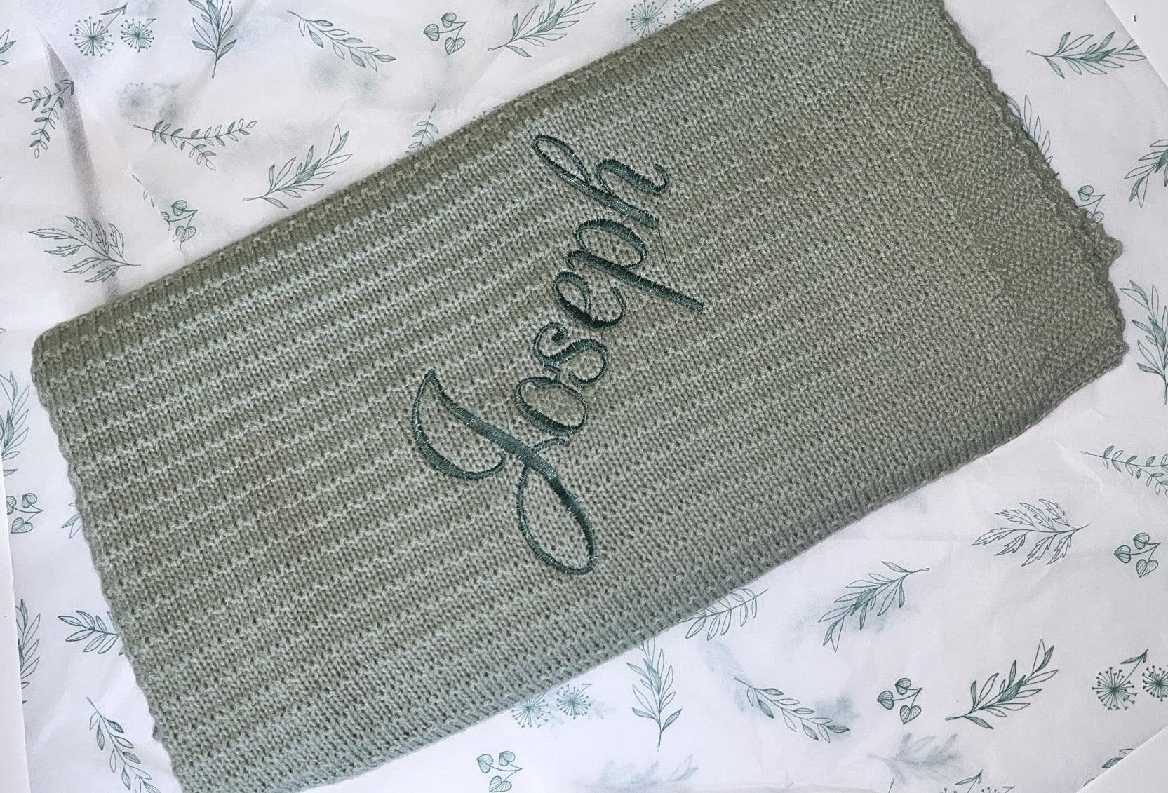 Cosy Waffle Knit Baby Blanket