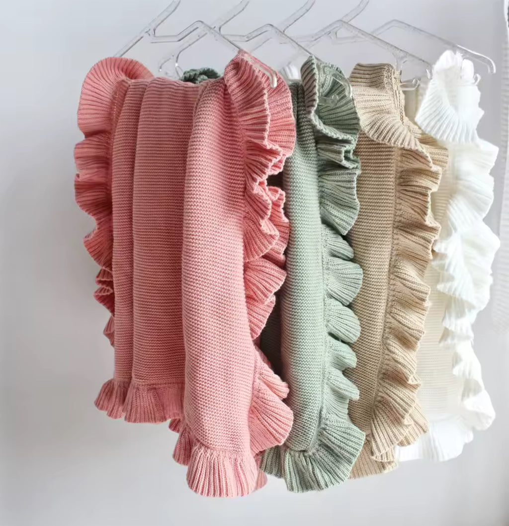 Ruffle Trim Blanket