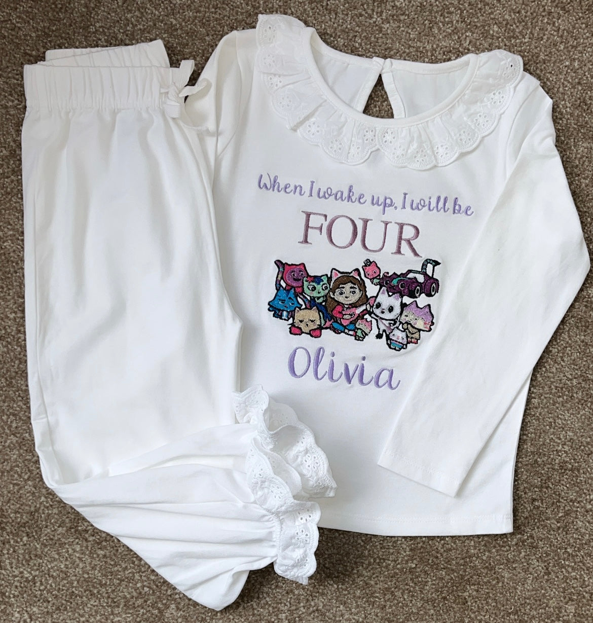 Gabbys Dollhouse Birthday Pyjama Set