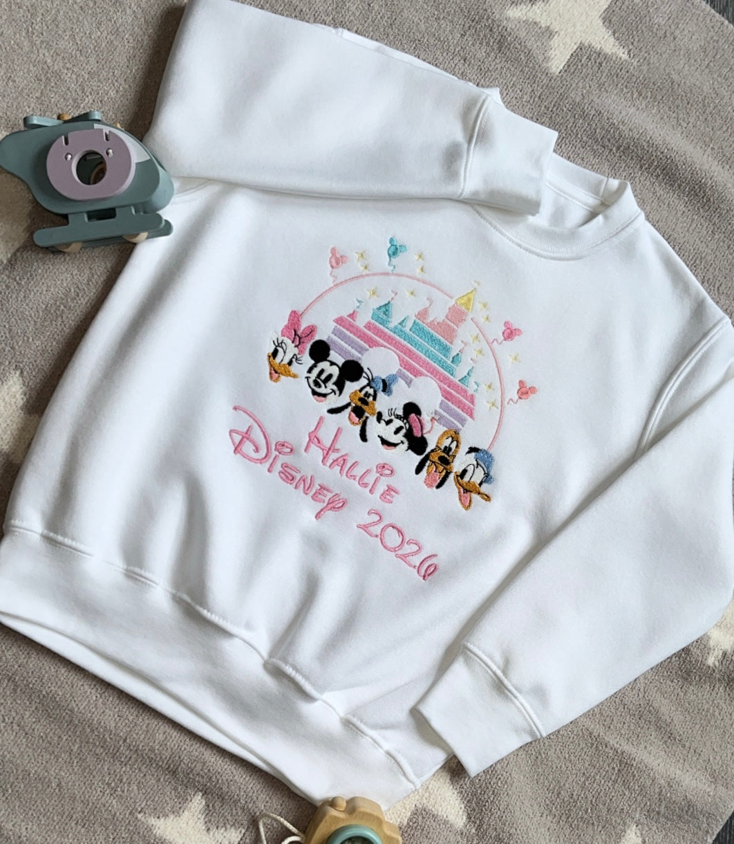 Disney Trip Embroidered Sweatshirt
