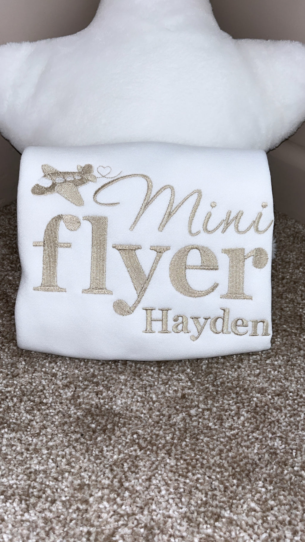 Mini Flyer - Bold Text Jet Travel Top