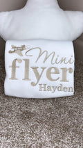 Mini Flyer - Bold Text Jet Travel Top