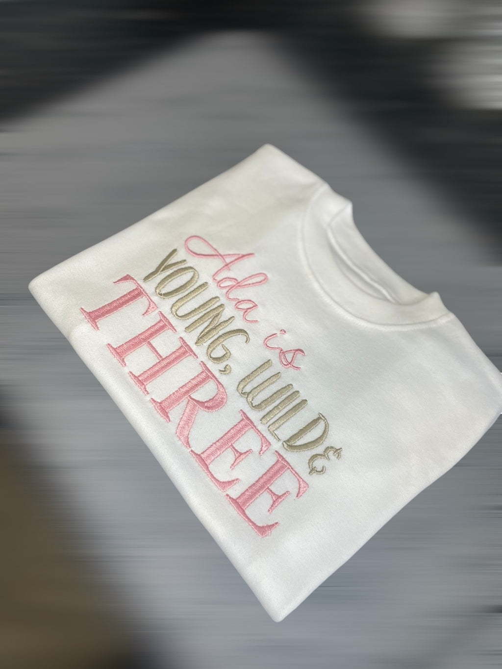 White with Mink & Powder Pink