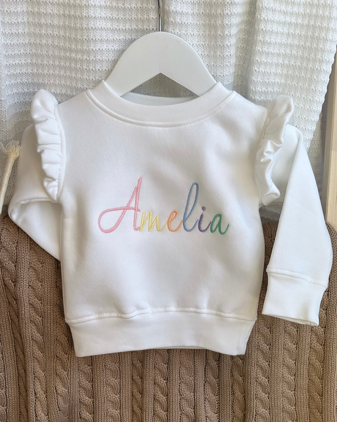 Rainbow Frill Sweatshirt