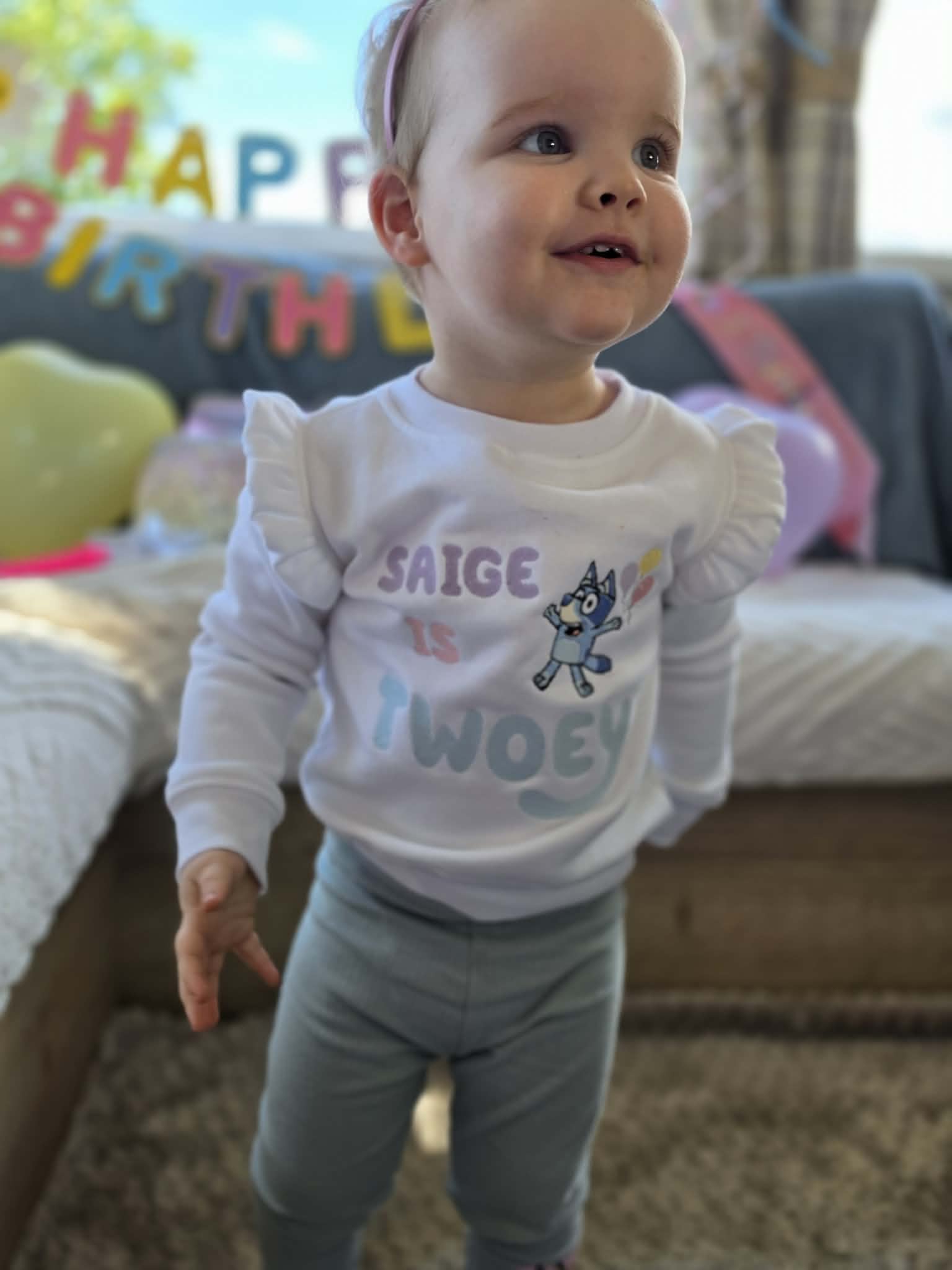 Bluey Birthday Frilly Sweatshirt